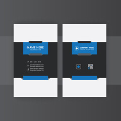 Modern nice Elegant business card template with clean shapes
