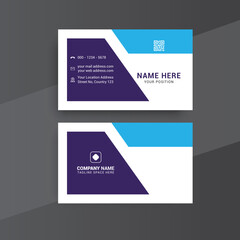 Modern nice Elegant business card template with clean shapes
