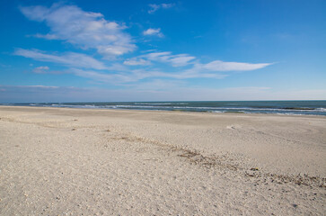 Fototapeta na wymiar Landscape of Corbu beach - Romania without people