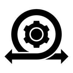 Agile Glyph Icon