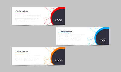 Web banner design vector illustration.