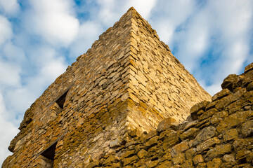 The ruins of Enisala fortress in Constanta County - Romania