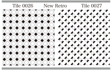 背景として使えるタイル調のNewRetroでシンプルな映えるパターン