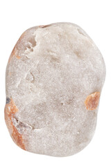 Top view of single gray pebble