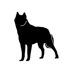 silhouette dog icon or logo isolated sign symbol vector illustration - high quality black style vector icons