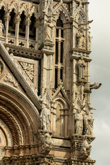 View of architecture in Siena, Italy.