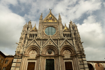 Fototapeta na wymiar View of architecture in Siena, Italy.