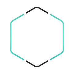 green frame haxagon