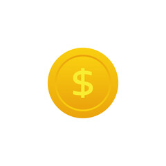 Dollar gold coin png symbol