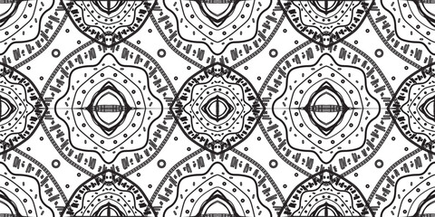 Seamless ethnic pattern in mint tints.Tribal seamless colorful geometric pattern.Ethnic vector texture.Traditional ornament.Embroidery texture with geometric ornament.Pattern for surface design.EPS10