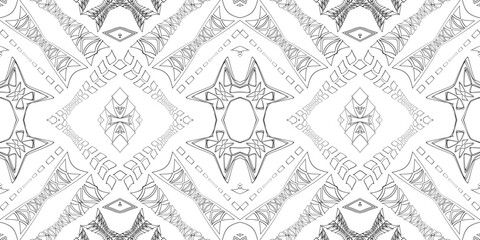 Seamless ethnic pattern in mint tints.Tribal seamless colorful geometric pattern.Ethnic vector texture.Traditional ornament.Embroidery texture with geometric ornament.Pattern for surface design.EPS10