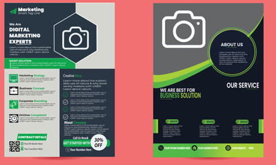 modern design template for infographics flyer
