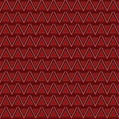 seamless geometric pattern with red triangles 