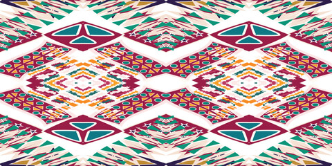 seamless ethnic pattern design.Geometric ethnic oriental ikat pattern traditional Design.ethnic oriental pattern,fabric,embroidery.Mexican pattern.merican pattern.latin african.indian fabric.Mexican