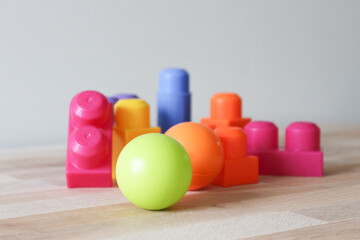 building block, colorful games for children playing