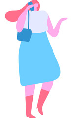 People using cell phone - talking, chatting, messaging