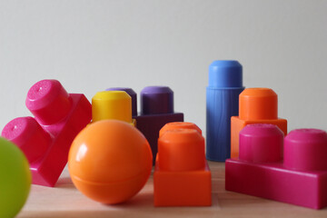 building block, colorful games for children playing