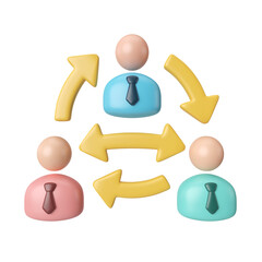 Connection 3D Illustration Icon