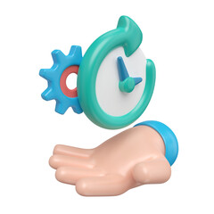 Time Management 3D Illustration Icon