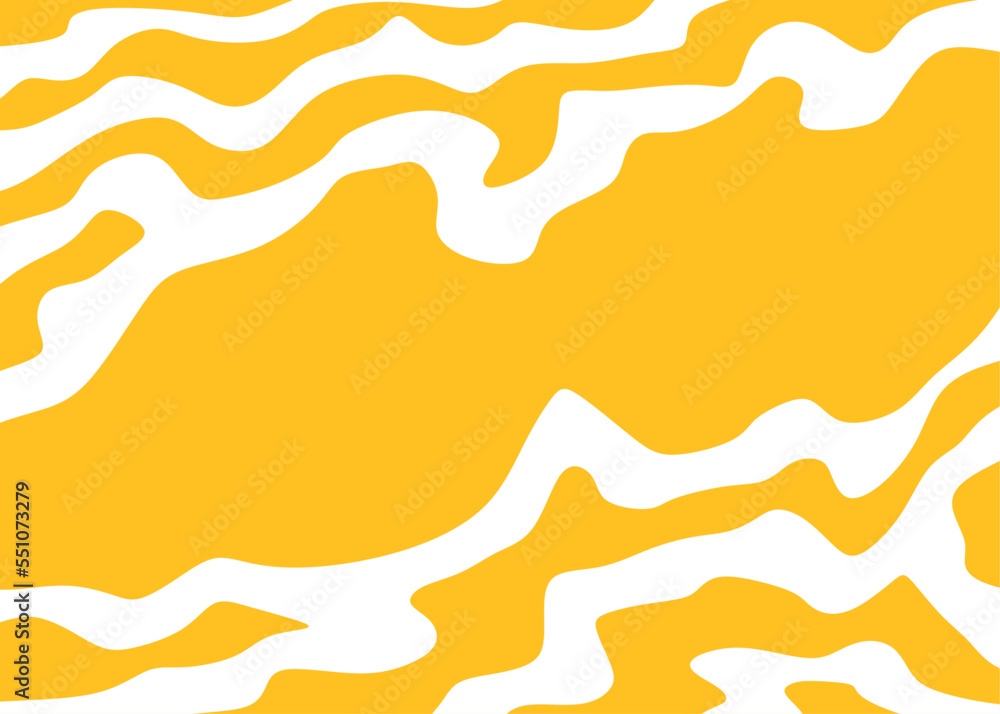 Poster abstract background with cute wavy line pattern and with some copy space area