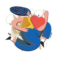 Ukrainian woman. Art. The concept of support for Ukraine. Stop war. Support for Ukraine. Vector illustration. Isolated