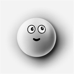 Halftone  smile.  Square  bitmap vector poster