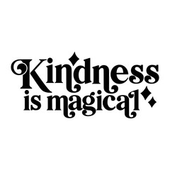 Kindness Quotes Typography Black and White 