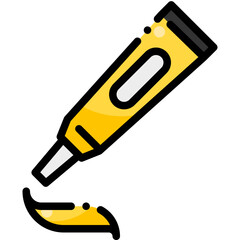 Cream Lotion Tube Beauty Skincare Healthcare filled color line icon