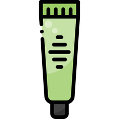 Cream Lotion Tube Beauty Skincare Healthcare filled color line icon