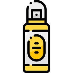 Cream Lotion Spray Bottle Beauty Skincare Healthcare filled color line icon