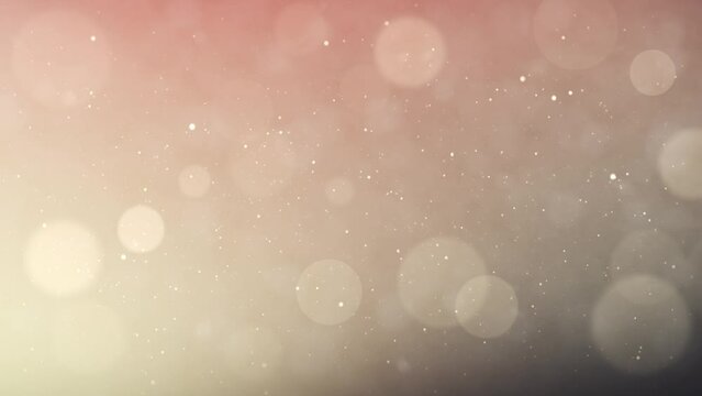 Loop animation Abstract festive motion background shining rose gold bokeh. Shimmering sparkling glitters particles flare light.awards ceremony, movies, weddings and openers.fashion show.4K.