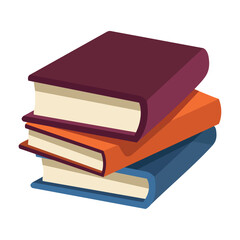 pile text books library