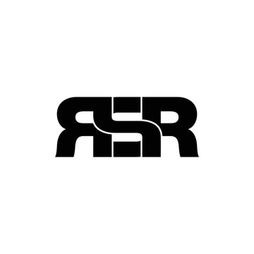 RSR letter monogram logo design vector