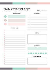 Daily Printable planner Schedule for everyday A4