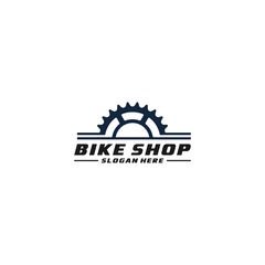 bike shop logo in white background