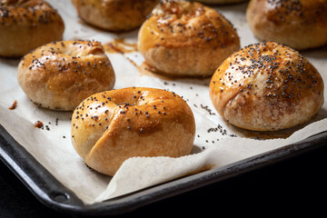 Knysh. Pies with potatoes and onions from shortcrust pastry.