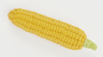 Realistic 3D Render of Corn