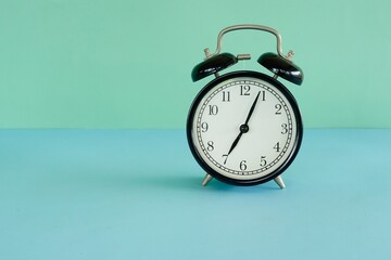 alarm clock on the table