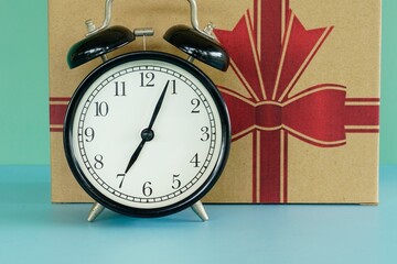 alarm clock on the table