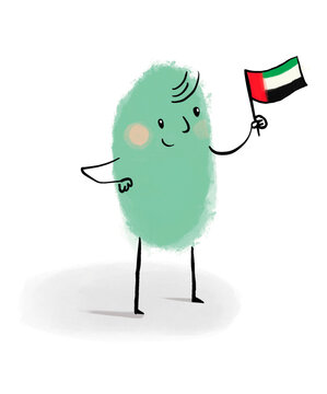 holding sudan flag