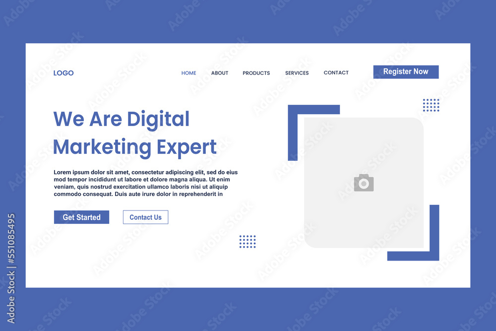 Wall mural we are digital marketing expert web page for website and responsive mobile website template easy to 