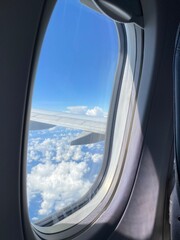 view from airplane window