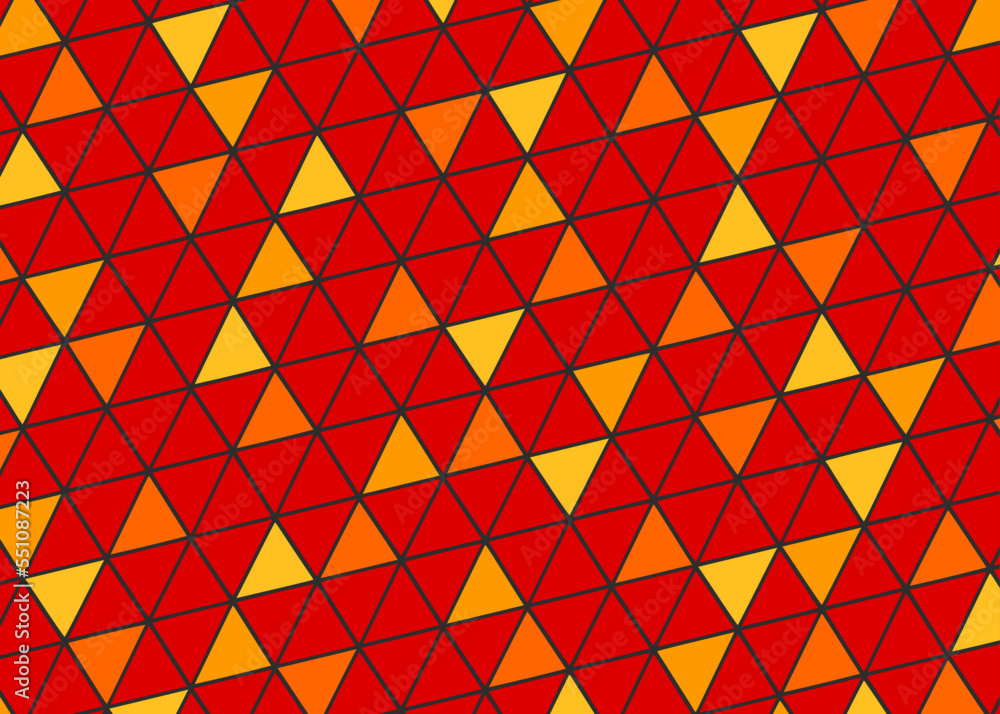 Poster abstract background with colorful triangle pattern. triangular patterned floor