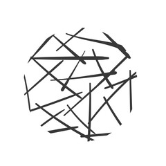 Obraz na płótnie Canvas abstract line hand drawn vector element