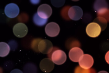 背景素材_夜景_玉ボケ