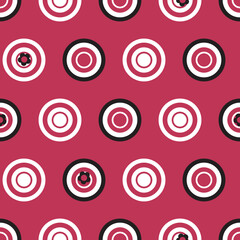 simple polka dots pattern in viva magenta color