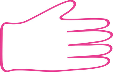 doodle medical gloves hand drawn illustration