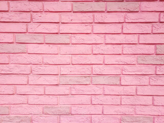 Beautiful pink brick wall, female or girl concept background material.