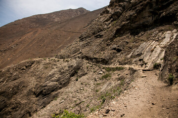 Hike through the Apurímac canyon to the ruins of Choquequirao, an Inca archaeological site in Peru, similar in structure and architecture to Machu Picchu.
