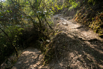 Hike through the Apurímac canyon to the ruins of Choquequirao, an Inca archaeological site in Peru, similar in structure and architecture to Machu Picchu.